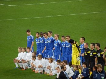 Schalke 04 vs Chelsea FC - nástup Chelsea