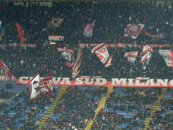 Zájezd AC Milán vs AS Řím - Milan tiffosi