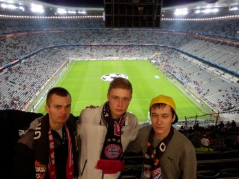 Bayern vs Plzeň - parta kamarádů v Allianz areně