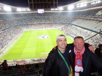 Bayern vs Plzeň - nadšené výrazy v Allianz aréně