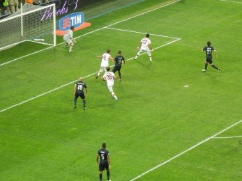 Inter Milán vs AS Řím - šance Interu, inu gól z toho nebyl