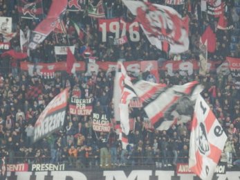 AC Milán vs Lazio Řím - Milan tiffosi