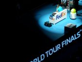 ATP Finals London - ATP Finále Londýn 2013 - Rafael Nadal v záběru divadelního reflektoru