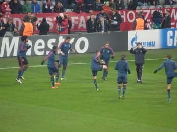 Bayern Mnichov vs Manchester City - rozcvička Bayern