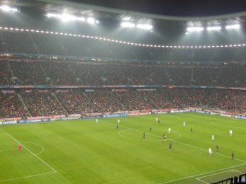 Bayern Mnichov vs Manchester City - Allianz arena pohled při utkání