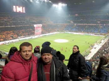 AC Milán vs AS Řím - kamarádi z Olomouce zapomněli třetího do party doma