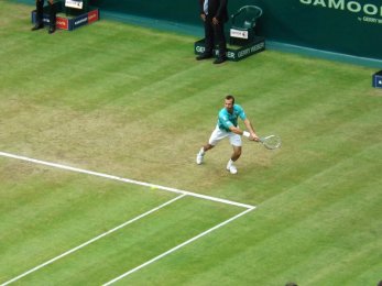 ATP Halle 2012 - Radek Štěpánek returnuje